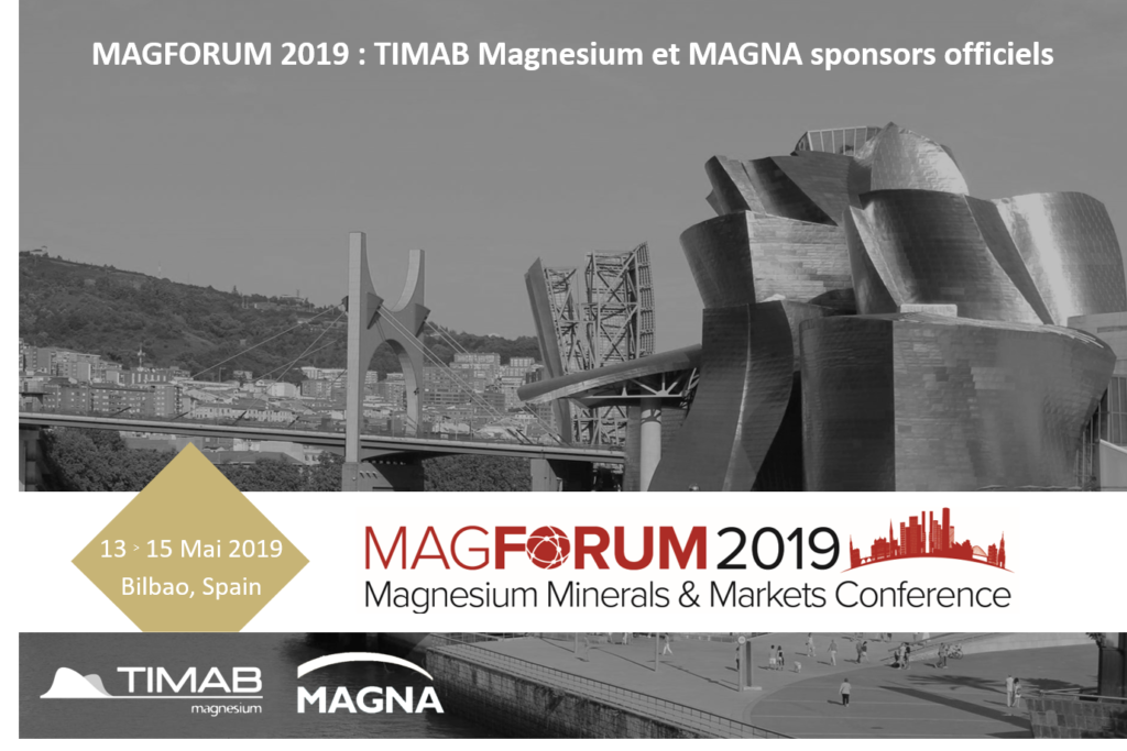 MAGFORUM 2019 sponsorisé par TIMAB Magnesium et MAGNA !
