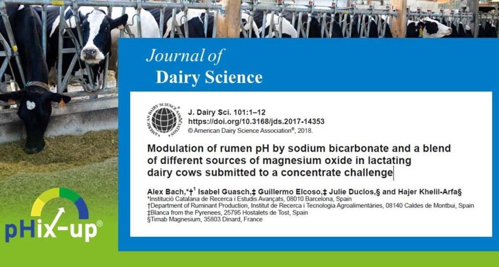 Les résultats in-vivo de pHix-up publiés au Journal of Dairy Science !